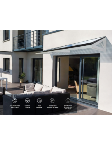 "marquise solaire plug and play", "auvent porte", "électricité gratuite maison"